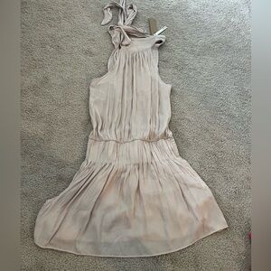 Brand New, light pink high neck dress
